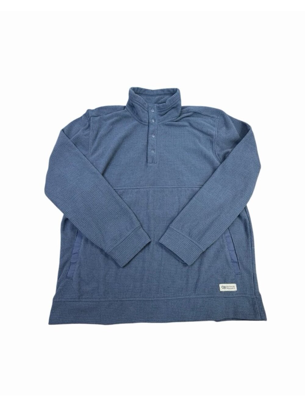 Outdoor Research Trail Mix Snap Pullover II Blue Waffle Fleece Men’s XL